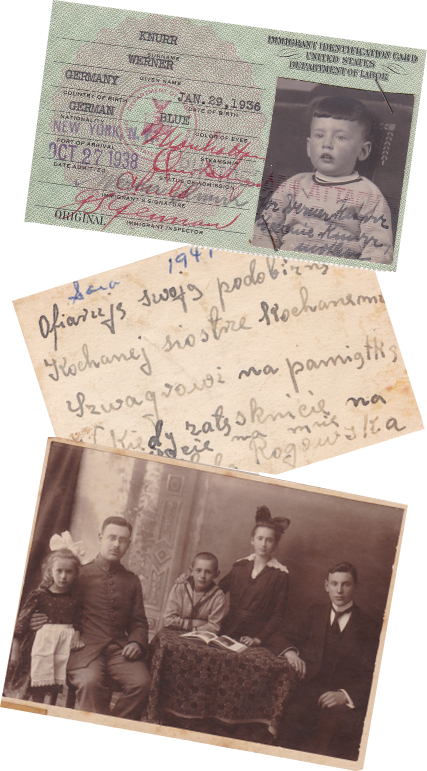 Passport documents, card, and photo